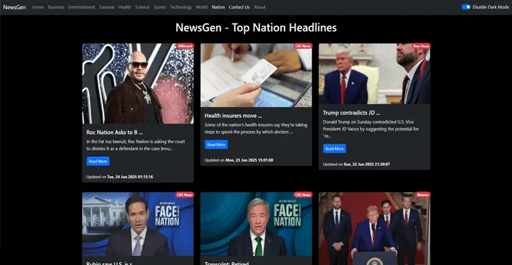 News Gen project preview