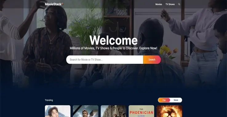 Movie Stack project preview