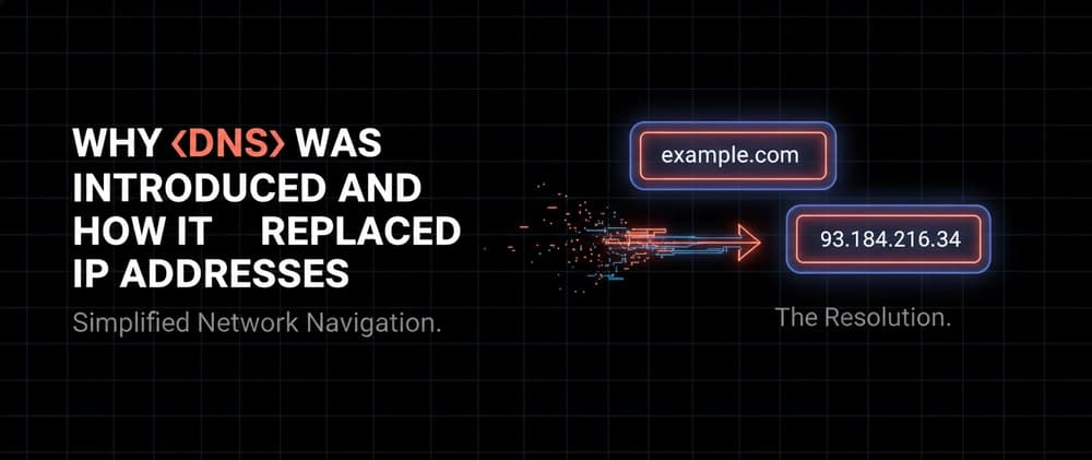 Why DNS Was Introduced and How It Replaced Raw IP Addresses