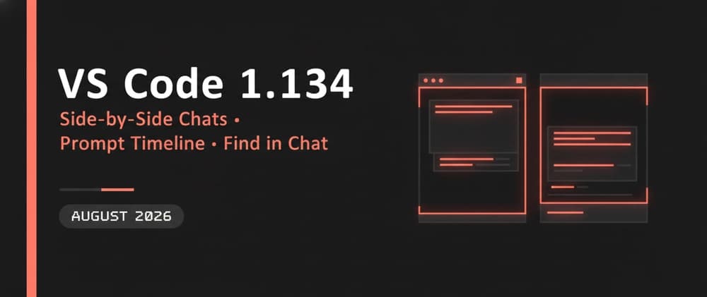 VS Code 1.134 Is Here — Side-by-Side Chats, Prompt Timeline, and More Features You'll Actually Use