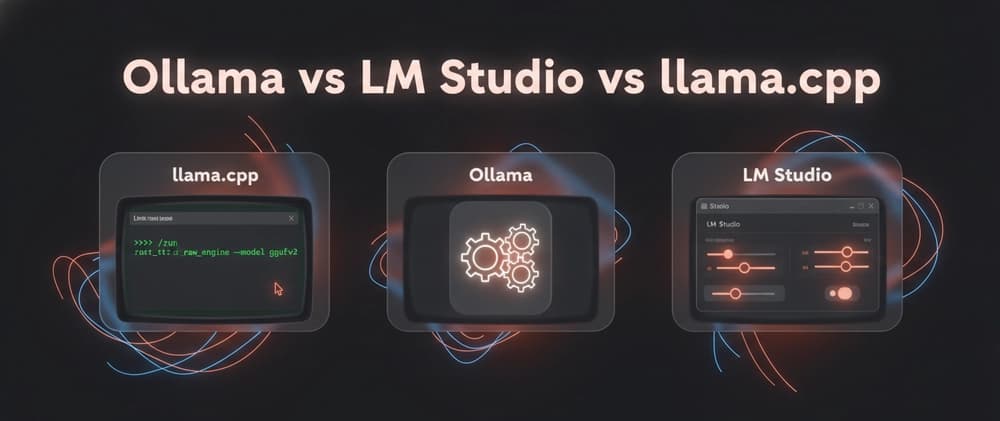 Ollama vs LM Studio vs llama.cpp: Which One Should You Actually Use to Run Local LLMs? 🚀